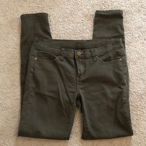 Army Green Skinny Jeans